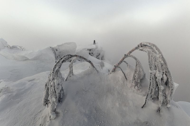 зима, туман, Полюд, Пермский_край, пейзаж, утро, снег, природа Суровое зимнее утроphoto preview