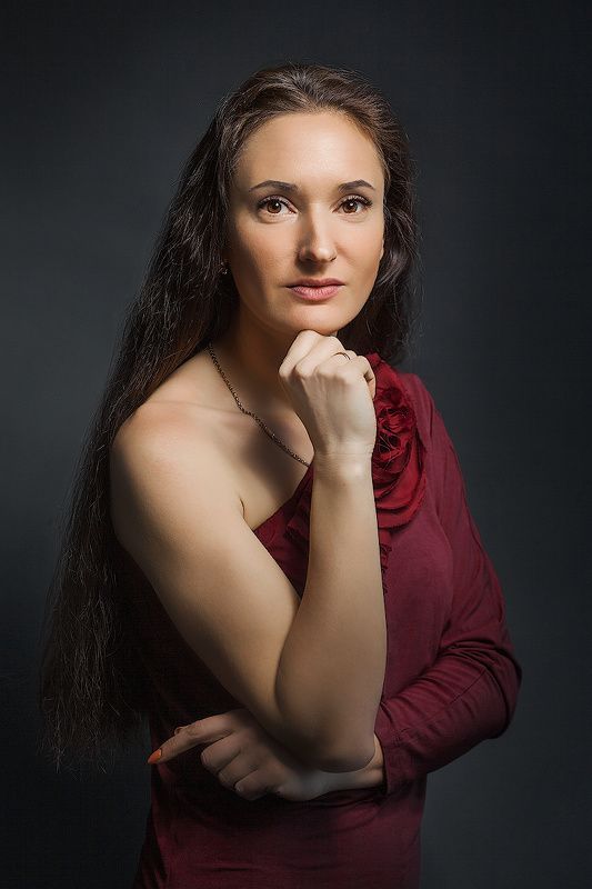 студия, портрет, девушка, красота, Эленphoto preview