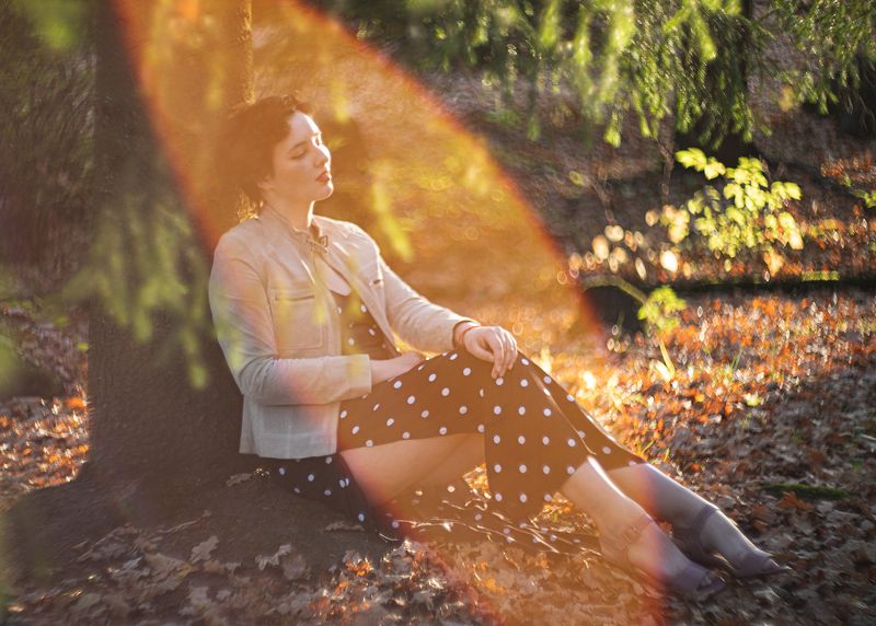 Портрет, осень, гелиос, размытие, женский портрет, Москва, солнце, блик Полина ... осеньphoto preview