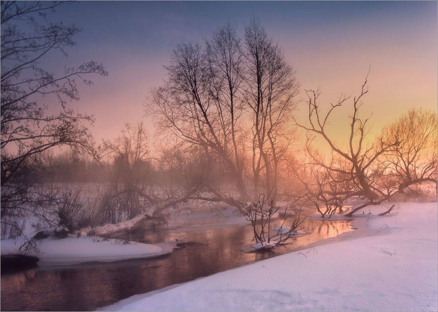 ***. Автор: Andrew Kuzmin мороз, туман, река, зима, беларусь, Andrew Kuzmin