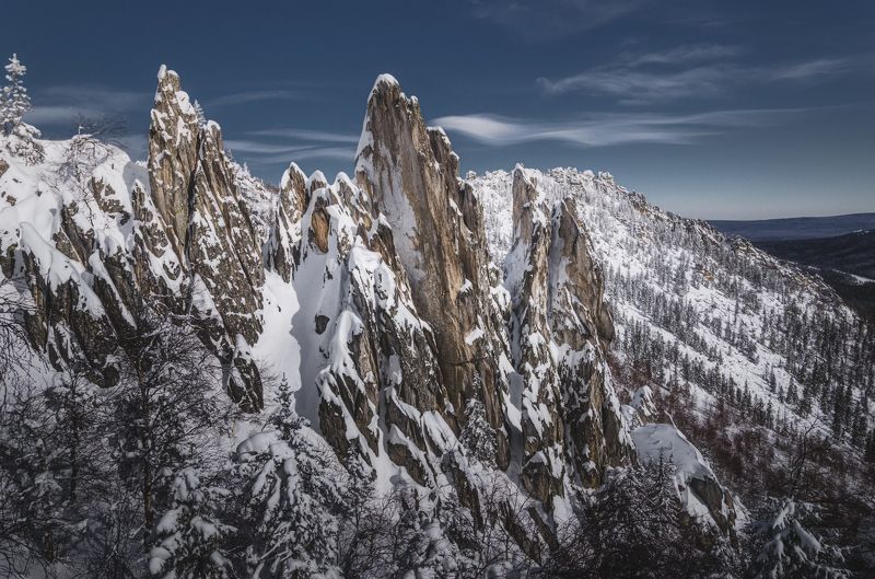пейзаж, природа, зима, зимний пейзаж, урал, южный урал, уральские горы, природа урала, горы, скалы, природа россии, таганай, двуглавая сопка, перья, landscape, nature, winter, winter landscape, ural, southern ural, ural mountains, nature of the ural, moun Зимние перья фото превью