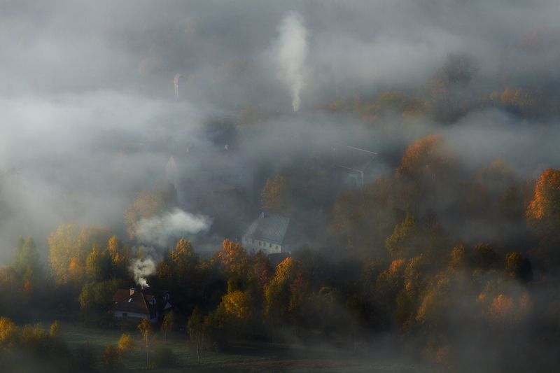 landscape,autumn,mountains,canon Flow of the Mist...photo preview