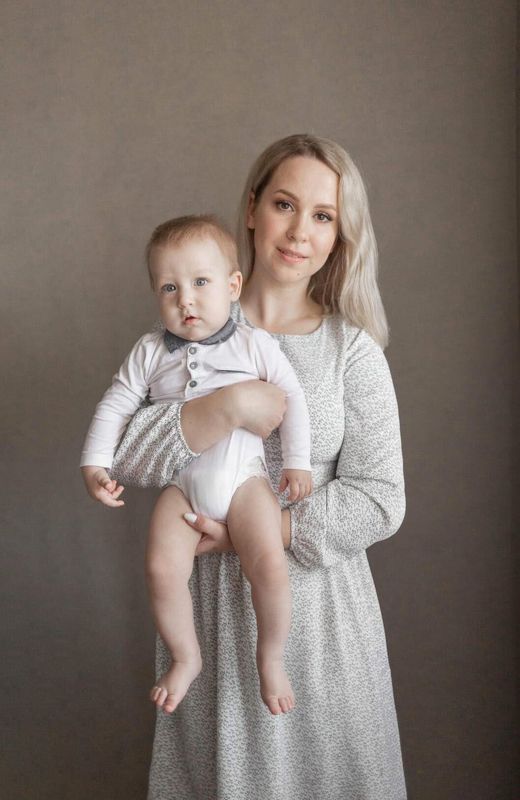 мама, сын, семья, портрет, минимализм Мама и сынphoto preview