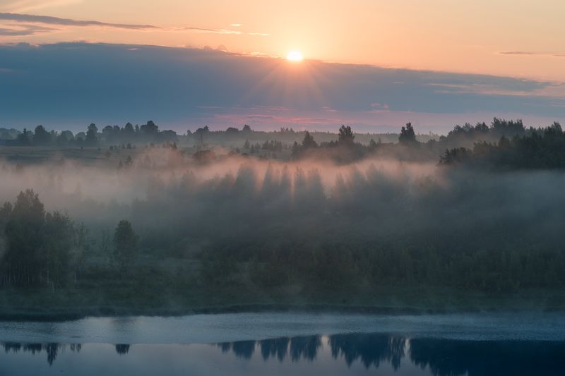 псковская область, изборск, изборская долина, мальская долина Утренняя рапсодияphoto preview