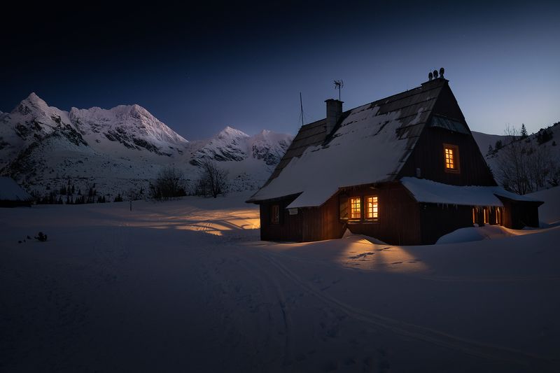 mountains, winter, poland Evening in the Mountainsphoto preview