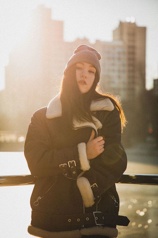 Портрет, фотосессия, зима, солнце, город, стрит, стиль, Москва Татьяна ... зимаphoto preview