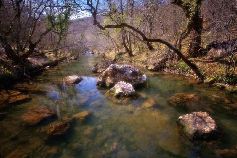 крым, пейзаж, день, горы, река По водному путиphoto preview