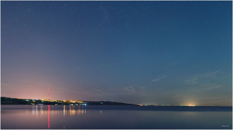 Звезды, Керчь, Крым, Море, Небо, Ночь, Панорама, Черное море ...Родные Берега...photo preview