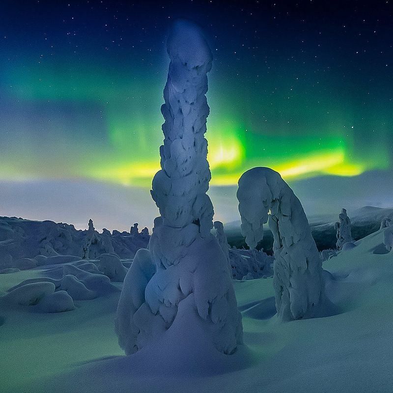 Полярный фейерверк февральской ночью!photo preview