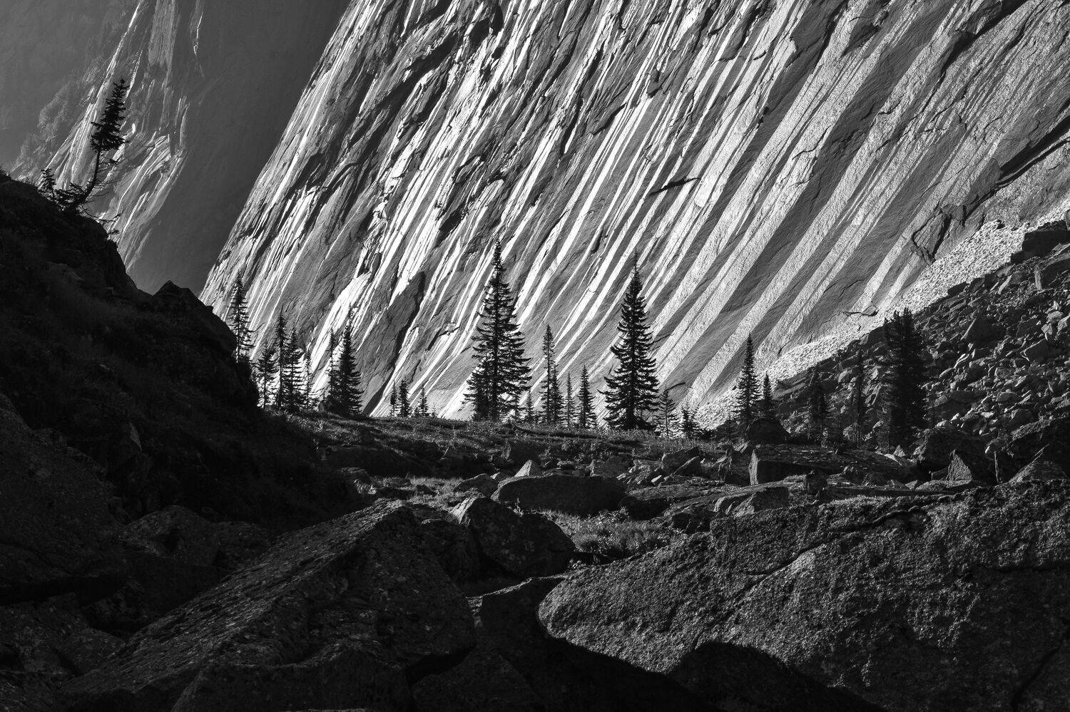 Саянские стены. Автор: Холзаков Вячеслав россия, саяны, ергаки, скалы, лето, утро, камни, ели, геометрия, Холзаков Вячеслав