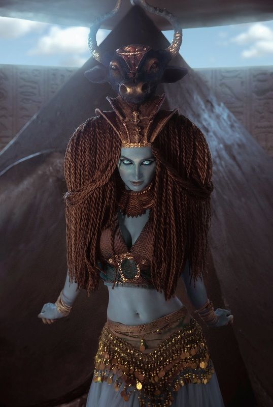 египет, богиня, небо, звёзды, богиня неба, портрет, пирамида, девушка, корова, костюм, бодиарт Богиня Нут. Древний Египетphoto preview