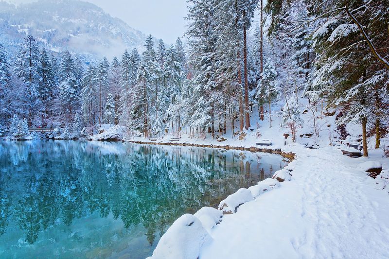 Озеро в Бернском нагорье, Швейцарияphoto preview