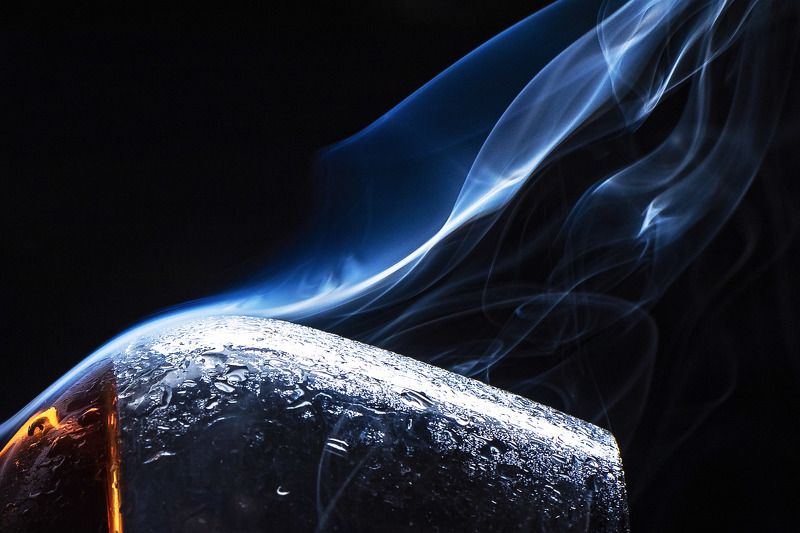 натюрморт, бокал, дым ***photo preview