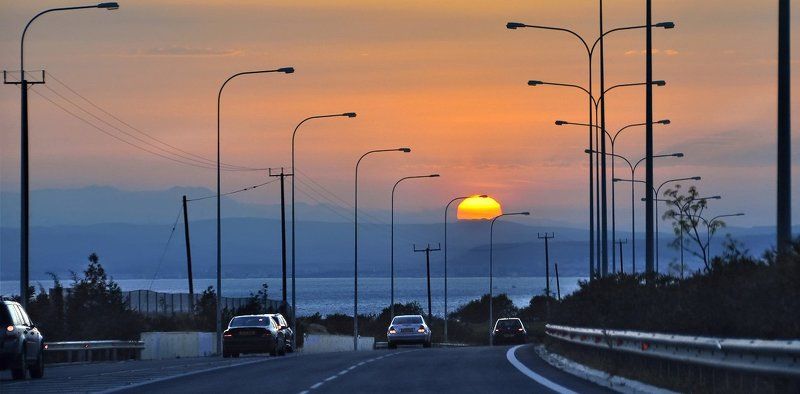 Road to the sunsetphoto preview