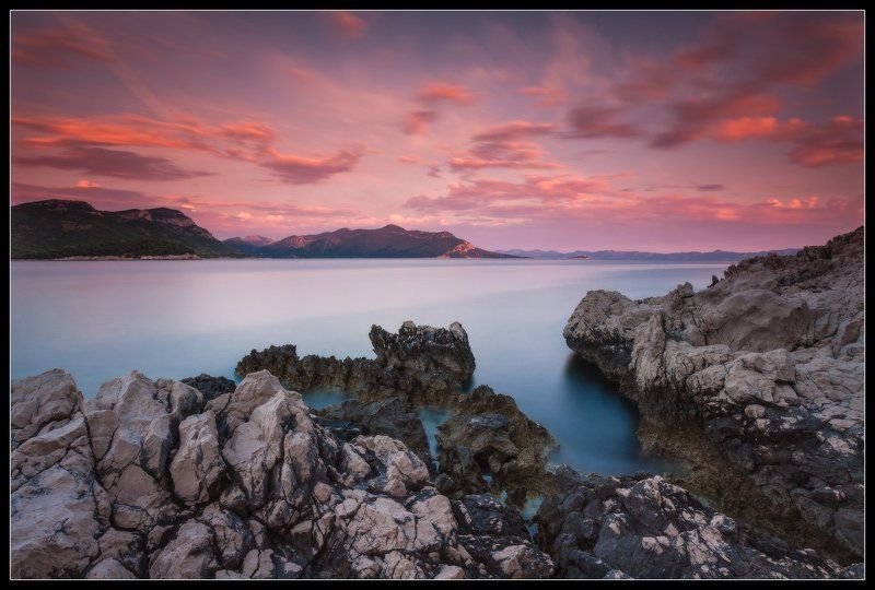 хорватия, трстеник, бухта, море, закат, croatia, trstenik, sea, sunset ... про закат в бухте Трстеника...photo preview
