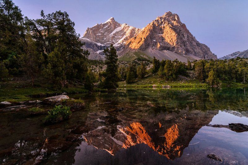 таджикистан, фанские горы, алоуддинские озера, кули калон, отражение Место, где оставляют сердце...photo preview