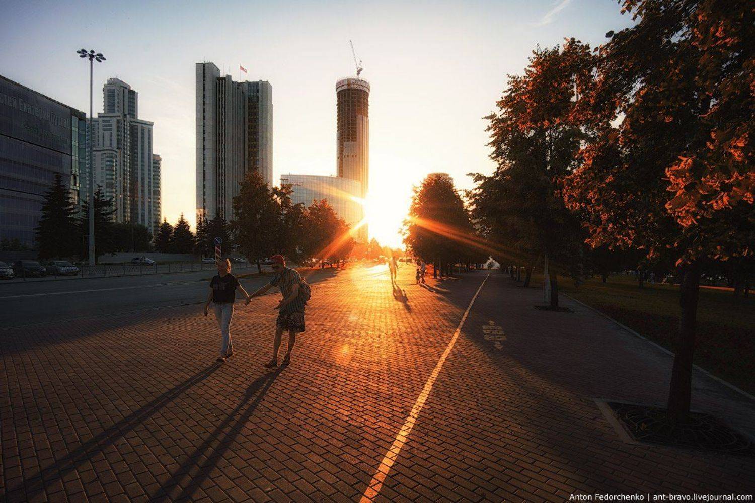 екатеринбург, закат, сити, Антон Федорченко