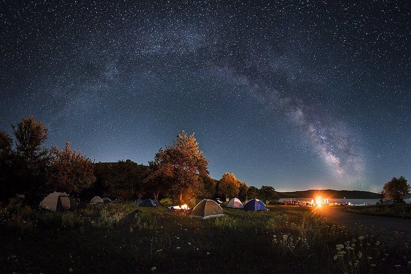 Camp, Dam, Fire, Lake, Milky way, Night, Stars Beneath The Stars We Dancephoto preview