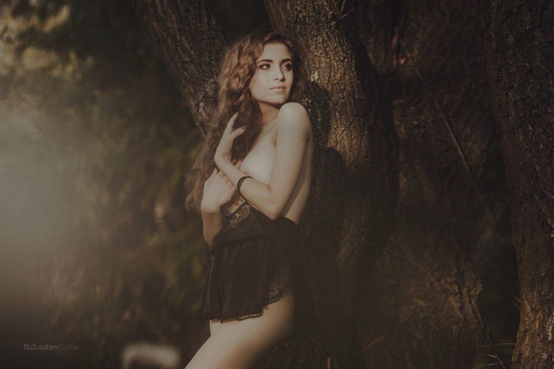 Nude, Девушка на природе, Чувственное фото  фото превью