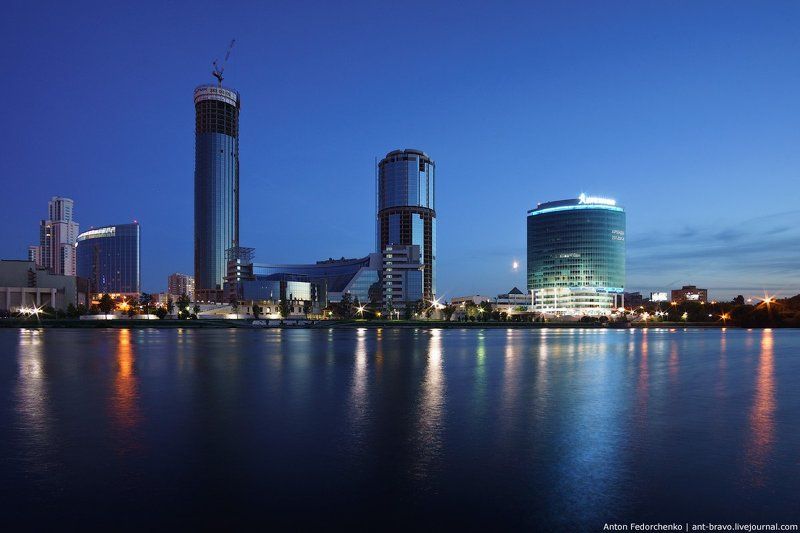 екатеринбург, ночь, сити Летняя ночь фото превью