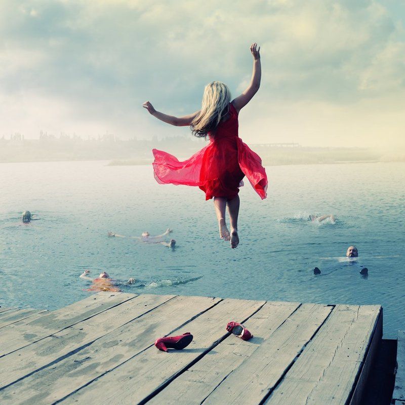 Купание...photo preview