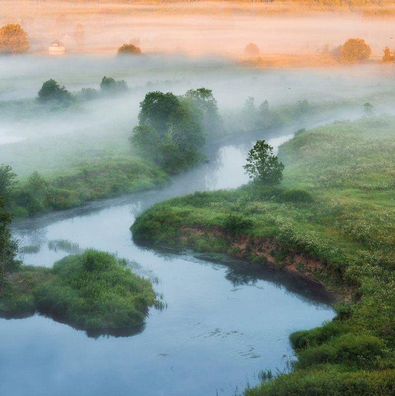 Туманное утро на Нерли.photo preview
