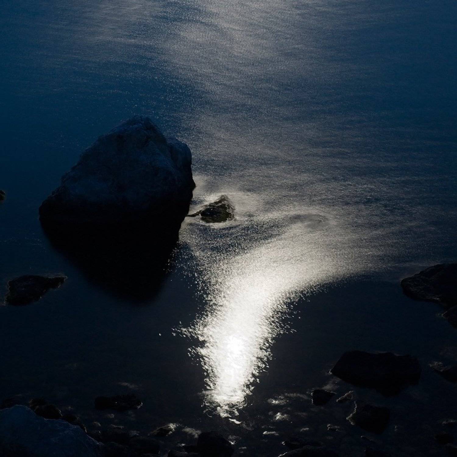 бухта ласпи, крым, ночь, море блики, луна, Валерий Пешков