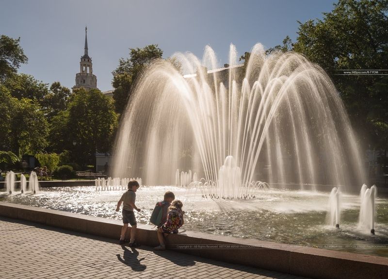 книга владыка моря, воронеж, россия, артем мирный, небо, artyom mirniy, voronezh, sunset, собор, свет, photoartist, фотохудожник, фонтан Город Воронеж (Россия)photo preview