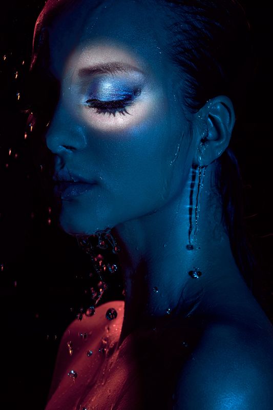 woman, portrait, girl, red, makeup, closeup, fashion, fashionable, cute, attractive, face Yuliaphoto preview