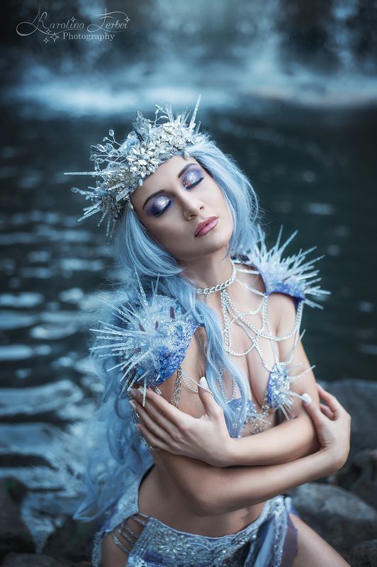 goddess, waterfall, богиня, водопад, лес, художественная, фотография, фотосессия, природа, волшебная Goddess of watersphoto preview