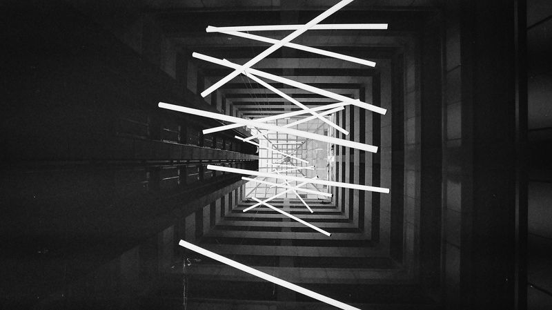ilford, фотопленка, лампы, архитектура, атриум вверхphoto preview