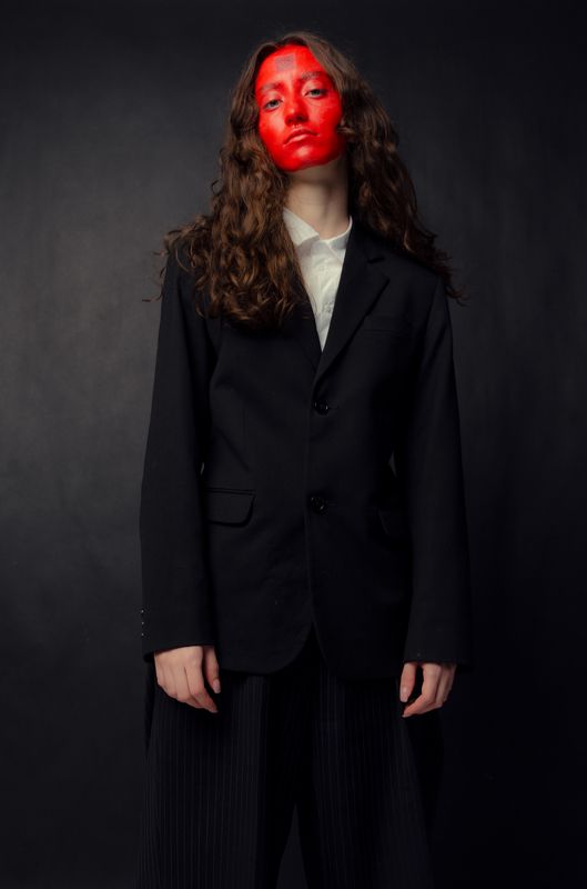 photo, portrait, concept, avantegarde, fashion Qr-кодphoto preview