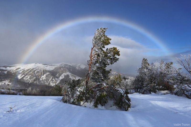 крым, демерджи, радуга Зимняя Радуга фото превью