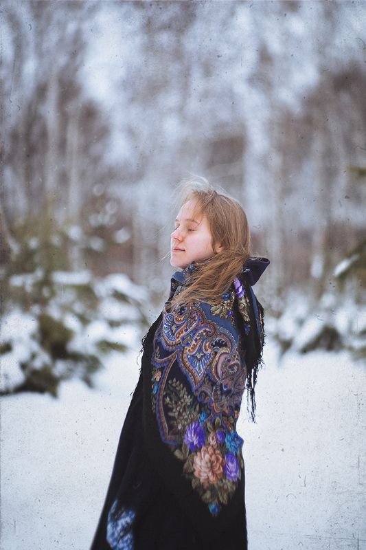 Портрет, фотосессия, зима, русская зима, лес, гелиос Алиса ... зимаphoto preview