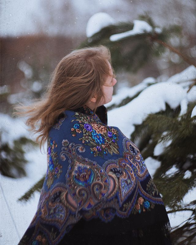 Портрет, фотосессия, зима, русская зима, лес, гелиос Алиса ... зимаphoto preview
