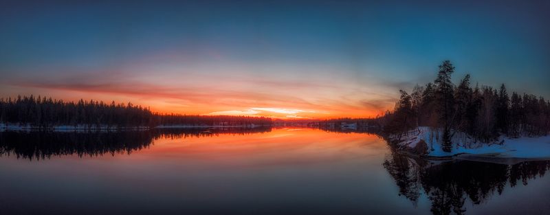 Прохладный мартовский закат.photo preview