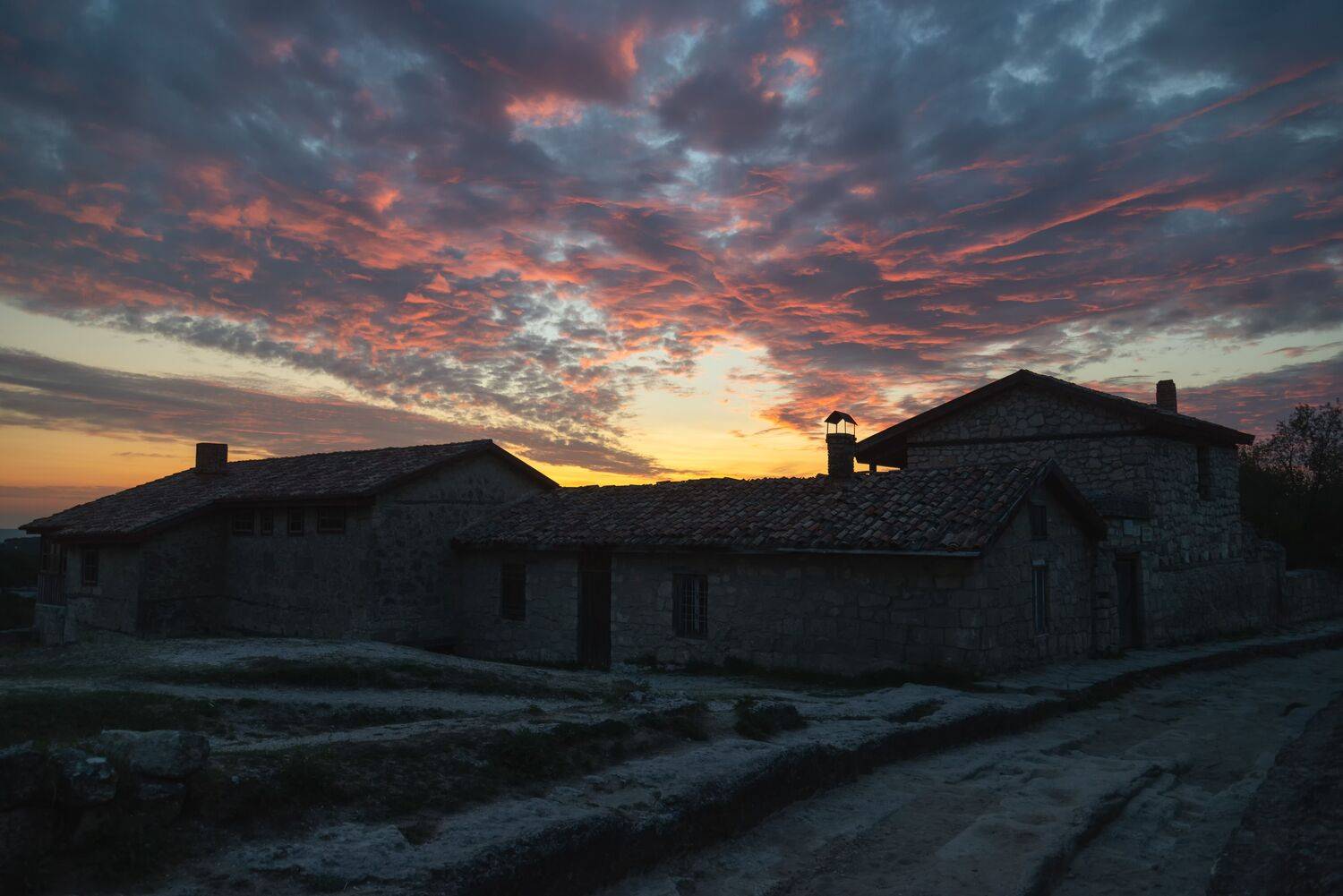 crimea, sunset, sky, landscape, sunlight, historical,architecture, ruin, old, ancient,, Бугримов Егор