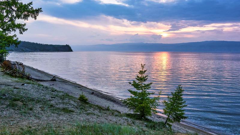 Лиственнички на закатеphoto preview