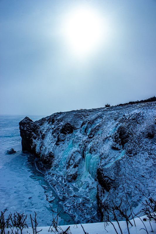 горы море лед снег океан вода берег пейзаж  photo preview