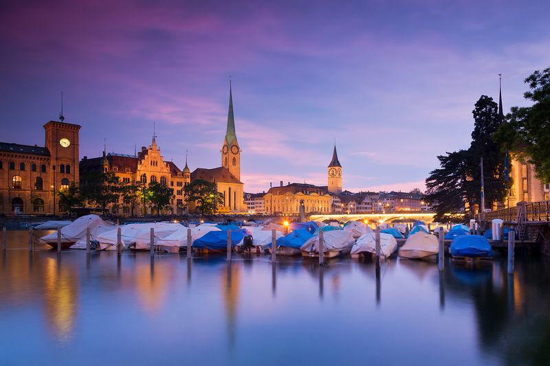 Вечерний Цюрих, Швейцарияphoto preview