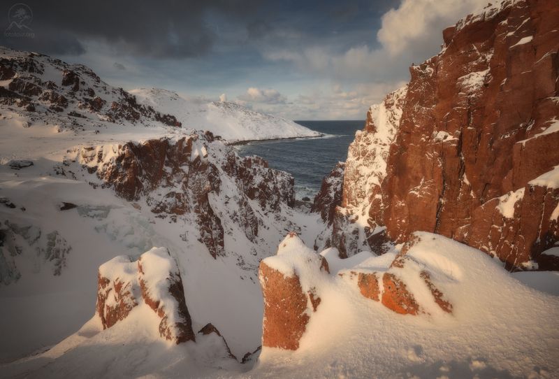 батарейский, териберка Батарейский водопад фото превью