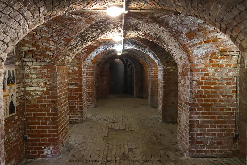 форт, Король Фридрих-Вильгельм III, Россия, Калининград, подземелье,  укрепление, кирпич, центр, 2021год, fort, King Friedrich Wilhelm III, Russia, Kaliningrad, dungeon, fortification, brick, center, 2021  «Подземелье форта»photo preview