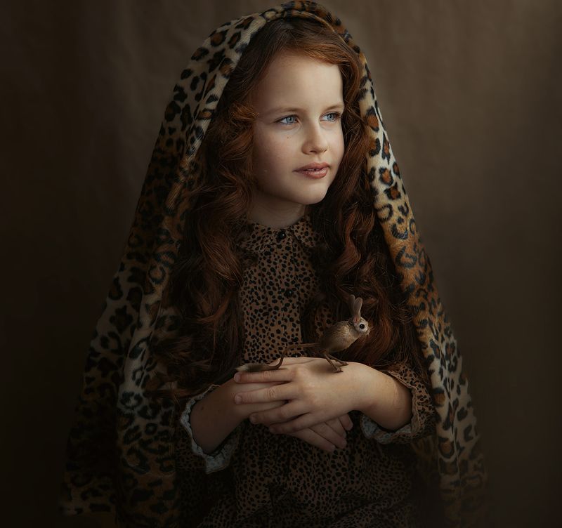 девочка, портрет, дети, fineart Светлана с тушканчикомphoto preview