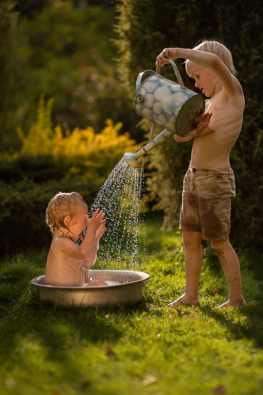 дети, детство, лето, дача, солнце, childhood, summer Летние забавыphoto preview