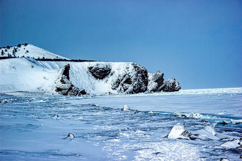 горы море лед снег океан вода берег пейзаж  photo preview