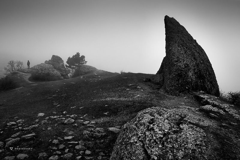 Демерджи, Крым, Алушта, Туман, Скалы, Горы На краю землиphoto preview