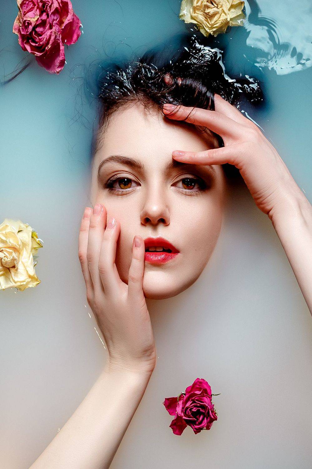 bath aqua female water art fashion, Николай Базанов