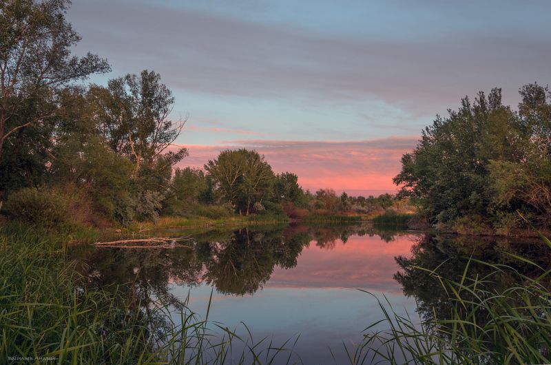 озеро, вечер, небо, лето, природа, орск, облака Вечер на озереphoto preview