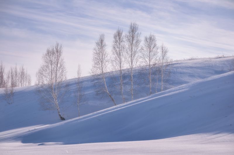 зимний пейзаж, winter landscape, пейзаж, landscape, зима, winter, курган, зауралье, природа урала, урал Последние морозные денькиphoto preview