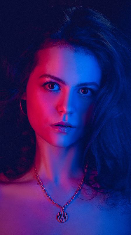 neon portrait female fashion Anastasiyaphoto preview